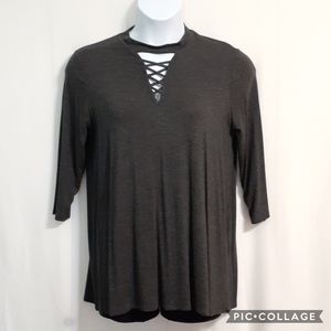 Berry N Cream Size M 3/4 sleeve top